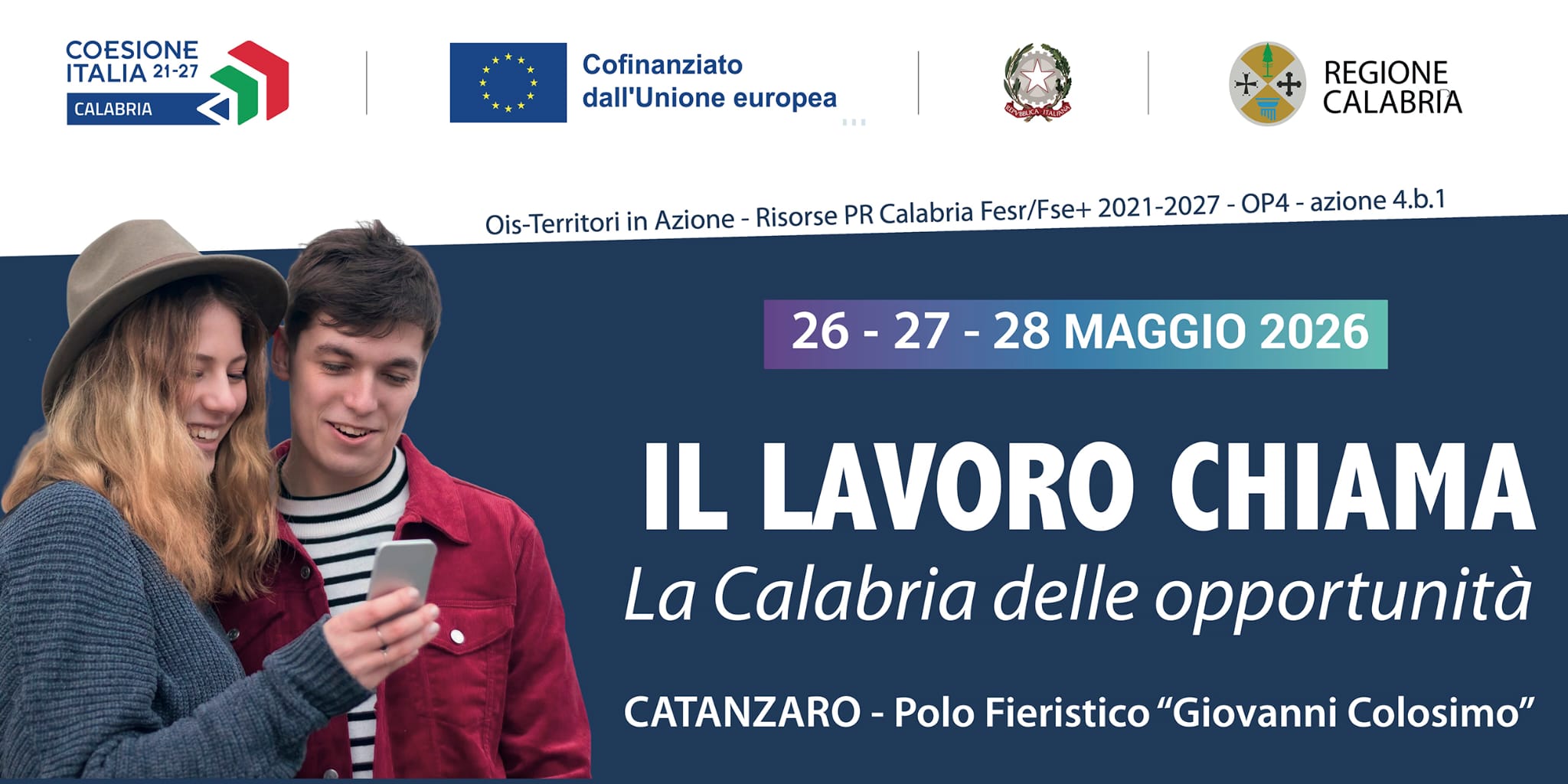 Il lavoro chiama”: dal 26 al 28 maggio all’ente Fiera di Catanzaro al via la manifestazione dedicata a giovani, imprese e politiche attive